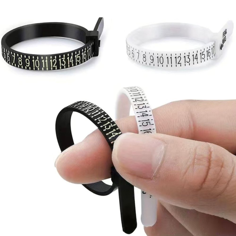 2pcs Set Ring Sizer Measuring Tool